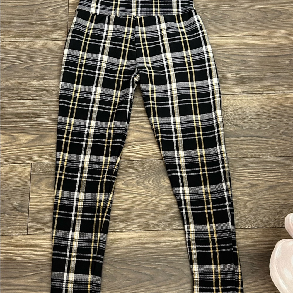 Black and White Plaid Pants